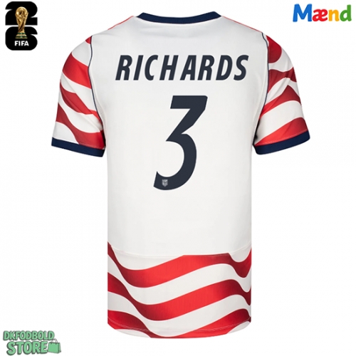 Forente stater Chris Richards #3 Replika Hjemmebanetrøje VM 2026 Kortærmet